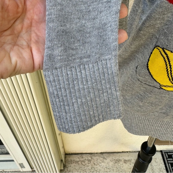 DISNEY. MICKEY MOUSE. Women’s Grey Sweater. Size Large. Pullover. Round … - Picture 3 of 9